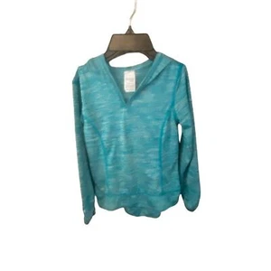 Danskin Now Athletic Hoodie Girls Size Small 6 - 6x Turquoise Sky - Picture 1 of 6