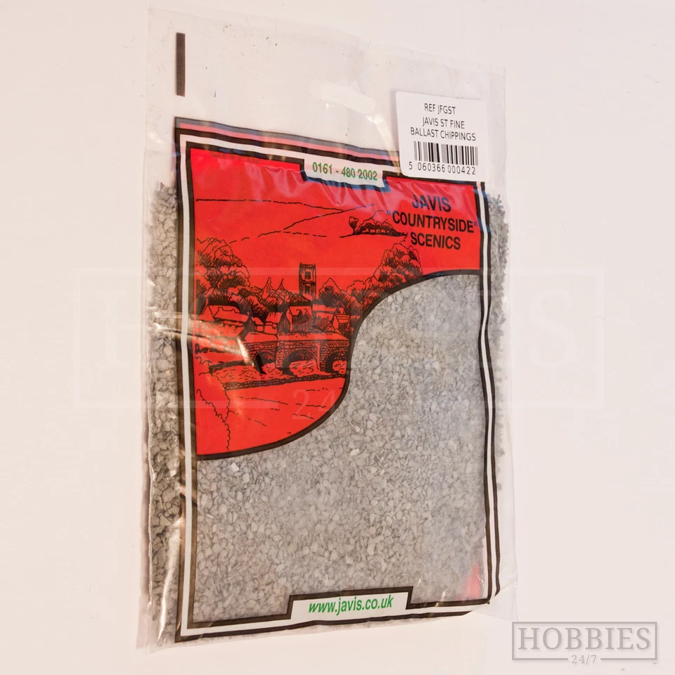 Javis Fine Ballast Chippings Grey Granite Gravel Scenic Model Railway 00 N Gauge