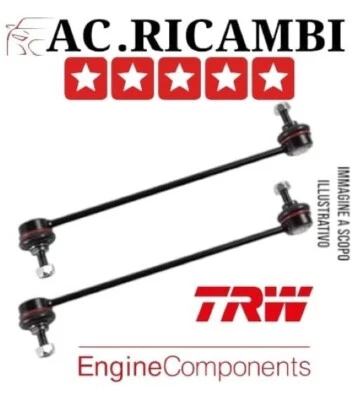 2 BIELLETTE TORSIONE STABILIZZATORI ANT. TRW JTS401 FIAT 500 PANDA 312 BRAVO II - Immagine 1 di 3