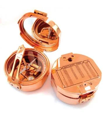 Juego de 2 Pic Maritime Marine Brass Kelvin & Hughes 1917 Brunton Compass Foto 1 de 3