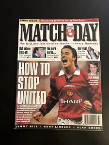 David Beckham Man U BBC Match of the Day Newsstand Magazine 1st Issue 8/15/96! - Picture 1 of 9