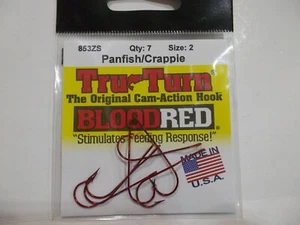 Tru Turn Panfish hooks 853ZS fishing hooks Made in USA choose your size!  NIP - Picture 1 of 5