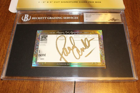 PAUL ANKA 2015 Leaf SUPER CUT AUTO Signature #1/1 SINGER SONGWRITER ACTOR Cover