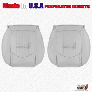 2011 2012 Chevy Traverse LTZ Left & Right Bottoms Perforated Leather Cover Gray - Bild 1 von 6