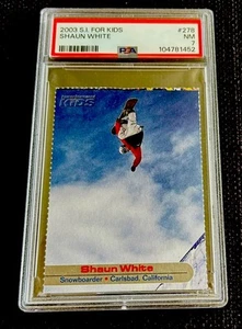 SHAUN WHITE ROOKIE RARE USA OLYMPICS SI FOR KIDS SNOWBOARDING PSA 7 - Picture 1 of 4
