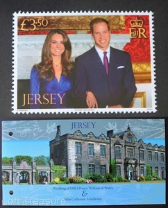 Jersey Stamps: "William & Catherine - Royal Wedding" Presentation Pack MNH 2011 - Picture 1 of 5