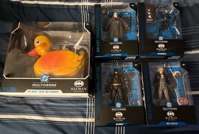 Mcfarlane 7” Teatral Batman Returns Conjunto de 5 com Pinguim/Pato/Max Shreck! - Imagem 1 de 2