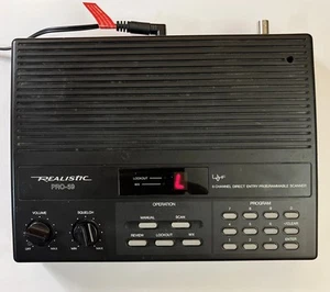 REALISTIC Pro-59 8 channel Vintage Programmable Scanner Direct Entry UHF VHF - Zdjęcie 1 z 1