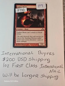 🔥Desperate! Ember Beast MTG Card – Gatecrash 89! Save It From My Hands NOW!🔥 - Picture 1 of 1
