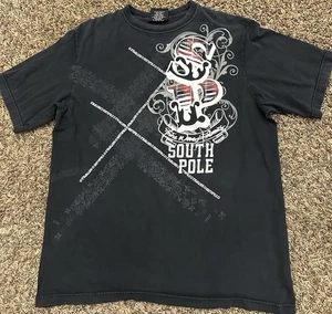 Vintage Y2K Southpole Graffiti Grunge Hip Hop Skater Grafik T-Shirt Größe 2XL - Bild 1 von 6