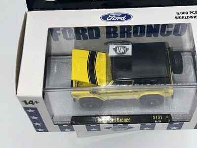 2024 M2 Machines 1976 Ford Bronco Target Exclusive S131 Yellow/Black Diecast - Image 1 of 2