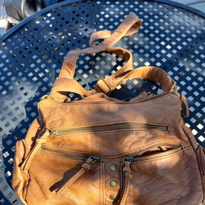 Bolso Bandolera BUENO Marrón Imitación Cuero Bolsillos con Cremallera Correa Ajustable Cartera Informal Foto 1 de 4