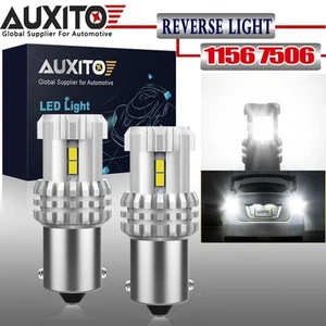 AUXITO 1156 12-LED Luz Inversa Canbus Bombilla de Respaldo 6500K Blanco Estacionamiento DRL Lámpara - Imagen 1 de 13