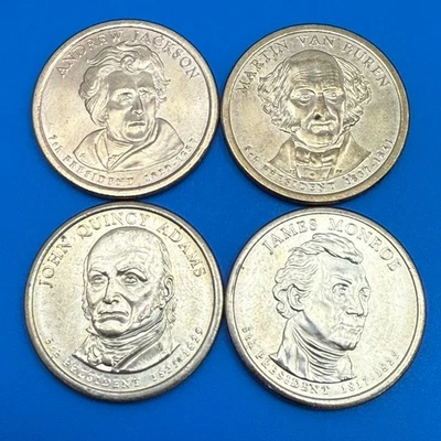 Lote de 4 moedas presidenciais de um dólar em perfeito estado 2008D dos EUA - Imagem 1 de 4