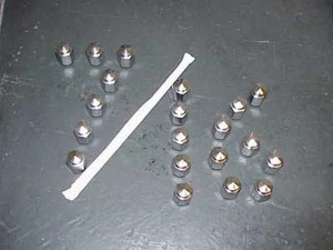 1970s Plymouth Dodge A-body NOS MoPar 7/16" Chrome LUG NUTS Dart Cuda Duster Set - Picture 1 of 1
