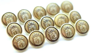 Group Of 15 Latvia Military Uniform Tunic Buttons - Picture 1 of 12