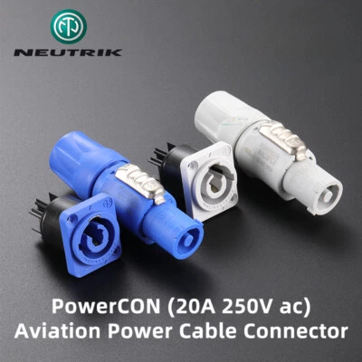 1pcs Original NEUTRIK 20A PowerCON Cable Connector 250V AC LED Aviation Socket - Image 1 of 4