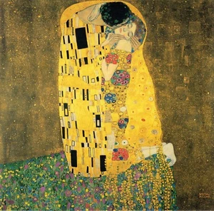 The Kiss by Gustav Klimt, Giclee Canvas Print, in various sizes - Picture 1 of 1