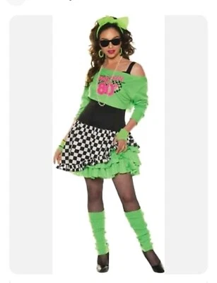 Underwraps Totally Awesome 80's Costume, Women's Small 4-6, New! - Image 1 of 4