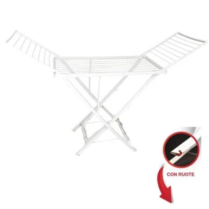 WÄSCHESTÄNDER WÄSCHESTÄNDER KLAPPBAR MIT ROLLEN BALKON AUSSEN 18 METER MT 400DU - Bild 1 von 2