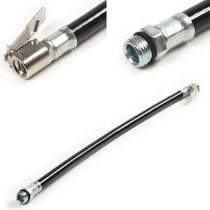 Manguera de goma para neumáticos de aire autobloqueante con rosca macho de 1/2" 1 pieza para automóvil camión - Imagen 1 de 5