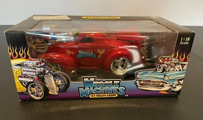 Muscle Machines '41 Willys Coupe 1:18 Scale Die Cast Collectible 2002  - Image 1 of 4