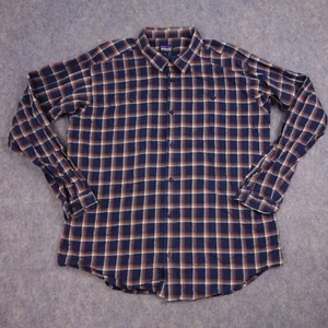 Patagonia Button Up Shirt XL Blue Plaid Organic Cotton Casual Mens - Picture 1 of 9