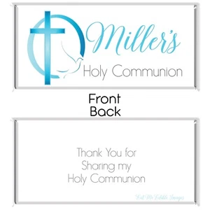 Holy Communion Confirmation Chocolate Wrappers Printable Digital - Print At Home - Picture 1 of 12