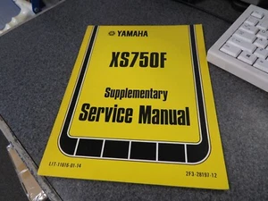 Yamaha Supplementary Service Manual Book 1979 XS750F LIT-11616-01-14 - Picture 1 of 5