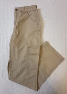 Hollister Ultra High Rise Dad Pant Khaki Chino Cargo 4R 4 27 New Abercrombie - Picture 1 of 16
