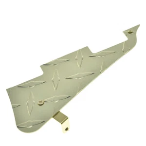 Diamond Plate LP Pickguard w/ Stainless Steel Bracket for USA Gibson Les Paul - Picture 1 of 30