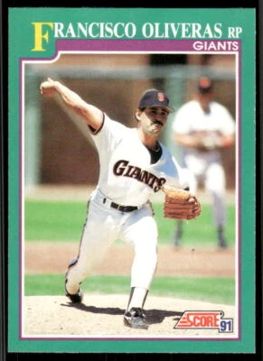 1991 Score #635 Francisco Oliveras - Image 1 of 2