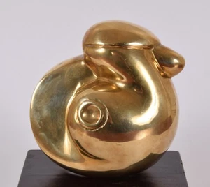 Cheewa KOMOLMALAI Abstract Bronze Sculpture Duck Thailand Listed Art 1948-2008  - Picture 1 of 12