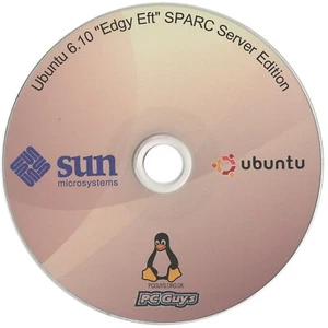 Ubuntu 6.10 Edgy Eft SPARC Server CD Sun Ultra SunFire Blade - Picture 1 of 1
