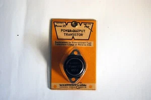 Vintage Workman Electronic 25 Power output transistor on original display card - Picture 1 of 2