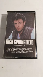 Vintage RICK SPRINGFIELD LIVING IN OZ Cassette Tape 1983 RCA - Picture 1 of 2