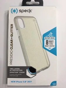 SPECK PRESIDIO CLEAR/GLITTER FOR APPLE IPHONE X 100% Authentic - Picture 1 of 5