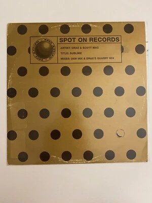 Drax & Scott Mac Sublime 12" Remixes Spot On Records 2001 England Import EX - Image 1 of 4