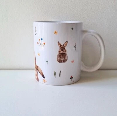 Linda taza de café Blue Bunny Rabit hecha por etiqueta. Tiene capacidad para 14 onzas. Nuevo. Foto 1 de 4