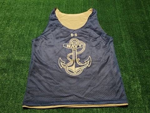 Men's Under Armour I WILL  #26 Navy Midshipmen Reversible Jersey Cover
