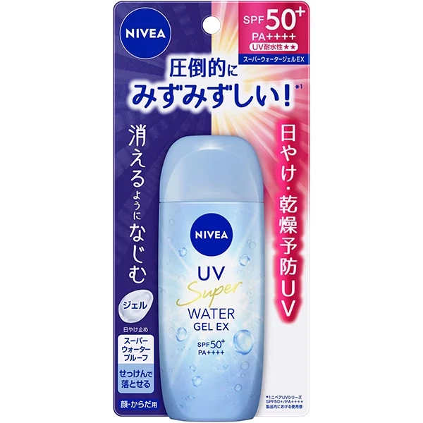 Nivea UV water gel EX 80g SPF50 PA Japan