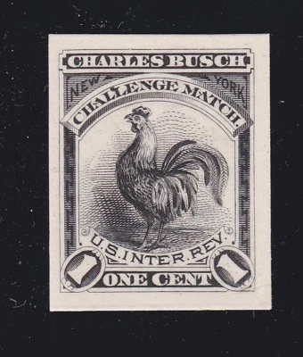 US RO47P4 Charles Busch M&M Revenue Challenge Match VF+ Proof on Card SCV $75 - Image 1 of 2