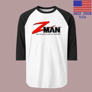 Z Man Z-Man Fishing Men's Raglan Black Size S-2XL - Picture 1 of 1