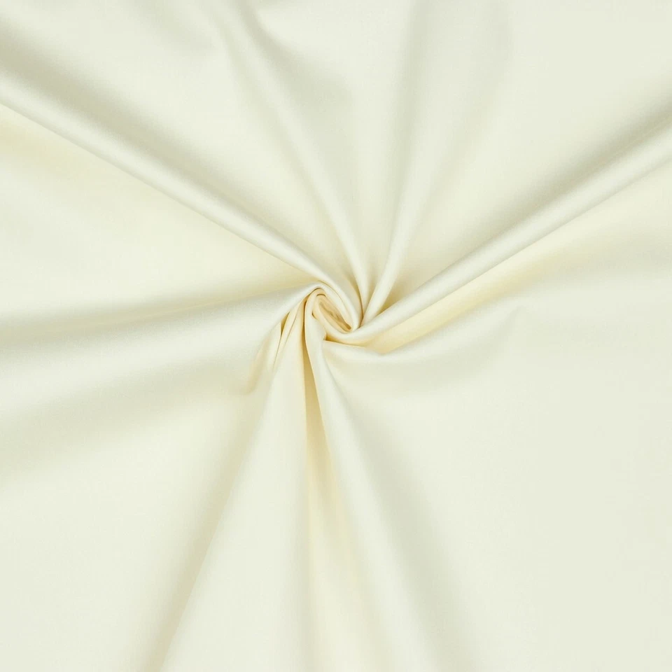 BAUMWOLLSATIN Stoff Baumwolle seidiger Griff Bekleidung CREME EUR 13,98/m - Bild 1 von 1