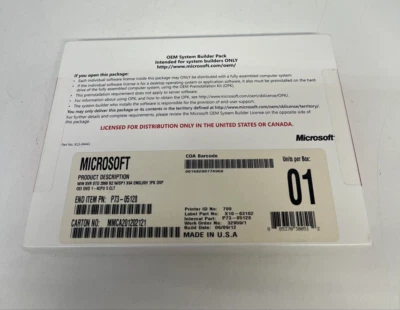 MICROSOFT WINDOWS SMALL BUSINESS SERVER STANDARD 2008 SP2 1-4CPU 5CLT OEM SYSTEM - Image 1 of 4