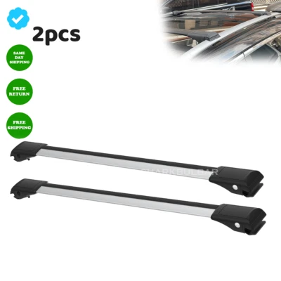 Juego de barras transversales plateadas para portaequipajes de techo Toyota RAV4 MK3 XA30 2006-2012 Foto 1 de 4