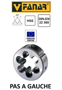 FANAR Filière à main HSS PAS A GAUCHE M20 x 2,5 - Pour cage Ø 45 mm DIN22568 - Picture 1 of 3