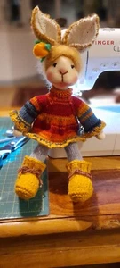 Waldorf Doll Bunny with Removable Clothing - Brand New Custom Created - Picture 1 of 5