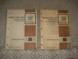 1967-1975 CADILLAC PARTS BOOK SET CATALOGS TEXT & ILLUSTRATIONS 74 73 72 71 70 - Picture 1 of 8