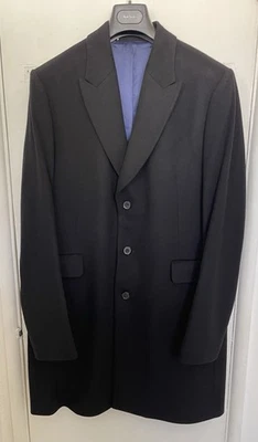 PAUL SMITH Black Slim-Fit Wool and Cashmere-Blend Overcoat Size: 42 - Image 1 of 4